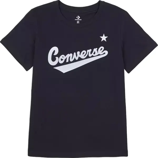 Converse Converse Center Front Nova Classic Tee Жени - Тениски Converse - Черен - 10021940-A02-S - Size: S