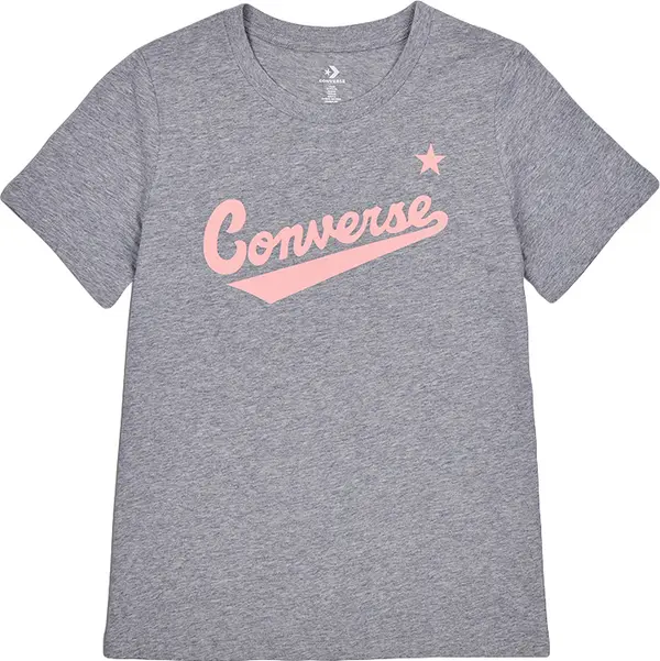 Converse Converse Center Front Nova Classic Tee Жени - Тениски Converse - Сив - 10021940-A06-S - Size: S