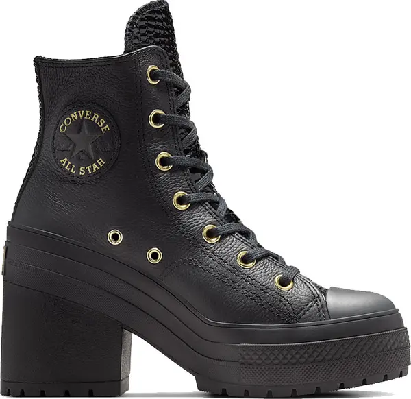 Converse Converse Chuck 70 De Luxe Heel Platform Leather Жени - Спортни обувки Converse - Черен - A12346C-9 - Size: 9