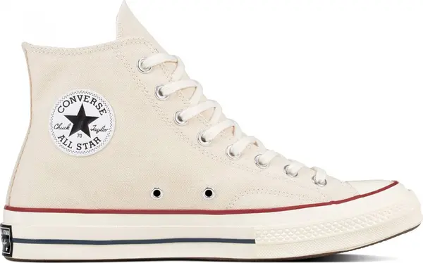Converse Converse Chuck Taylor All Star 70s Hi Top Parchment/Garnet/Egret Unisex - Спортни обувки Converse - Бял - 162053C-10 - Size: 10