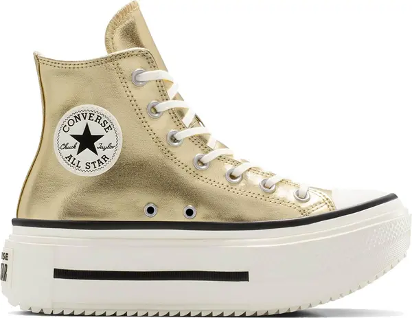 Converse Converse Chuck Taylor All Star Lift Double Stack Metallic Жени - Спортни обувки Converse - Gold - A15164C-4 - Size: 4