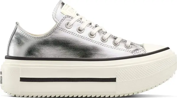 Converse Converse Chuck Taylor All Star Lift Double Stack Platform Metallic Жени - Спортни обувки Converse - Silver - A16406C-5.5 - Size: 5.5