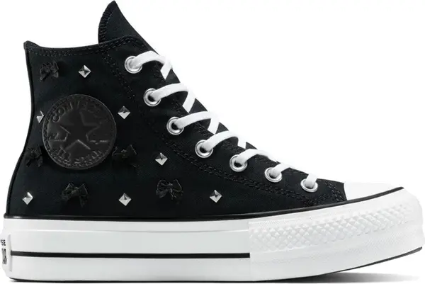 Converse Converse Chuck Taylor All Star Lift Platform Bows & Studs Жени - Спортни обувки Converse - Черен - A14531C-7.5 - Size: 7.5