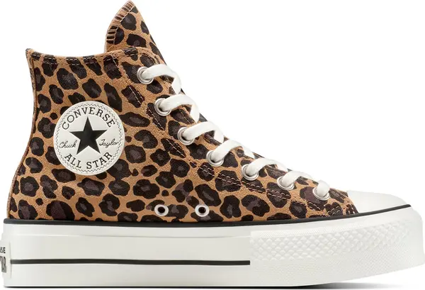 Converse Converse Chuck Taylor All Star Lift Platform Leopard Suede Жени - Спортни обувки Converse - Кафяв - A17979C-6.5 - Size: 6.5
