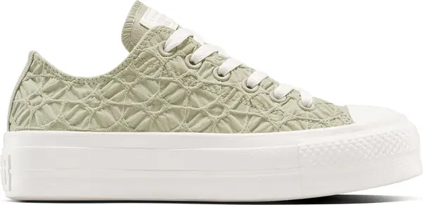Converse Converse Chuck Taylor All Star Lift Platform Textured Material Green Жени - Спортни обувки Converse - Зелен - A13524C-4.5 - Size: 4.5