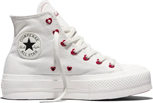 Converse Converse Chuck Taylor All Star Lift Platform Valentine's Day Жени - Спортни обувки Converse - Бял - A19058C-3.5 - Size: 3.5