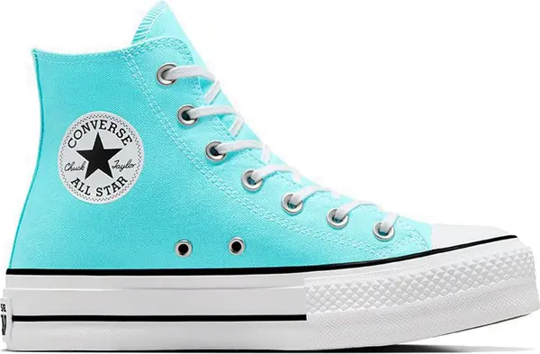 Converse Converse Chuck Taylor All Star Lift Seasonal Colour High Top Triple Cyan Жени - Спортни обувки Converse - Син - A07570C-6 - Size: 6