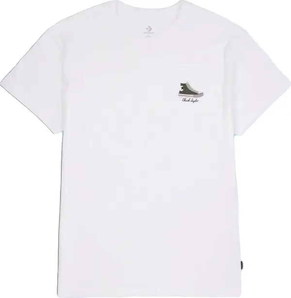 Converse Converse Chuck Taylor High Top Graphic T-Shirt Жени - Тениски Converse - Бял - 10022975-A02-S - Size: S