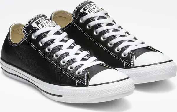 Converse Converse Chuck Taylor Leather Black Unisex - Спортни обувки Converse - Черен - 132174C-8.5UK - Size: 8.5