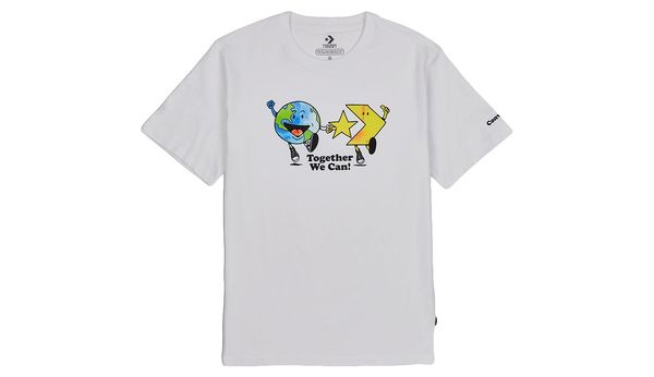 Converse Converse Renew Together We Can Tee White