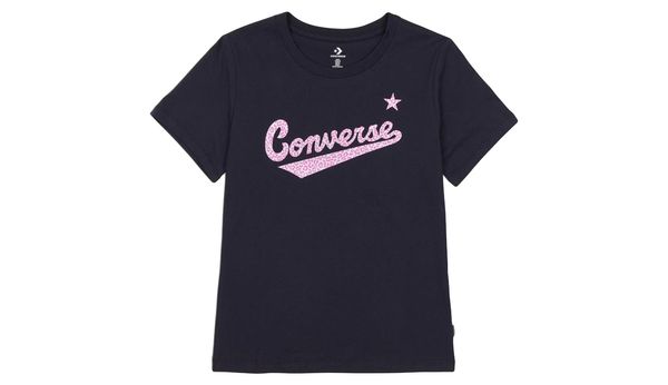 Converse Converse Script Logo Leopard Infill Classic Tee