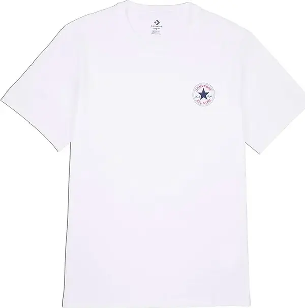 Converse Converse Go-To Mini Patch T-Shirt Мъже - Тениски Converse - Бял - 10026565-A01-S - Size: S