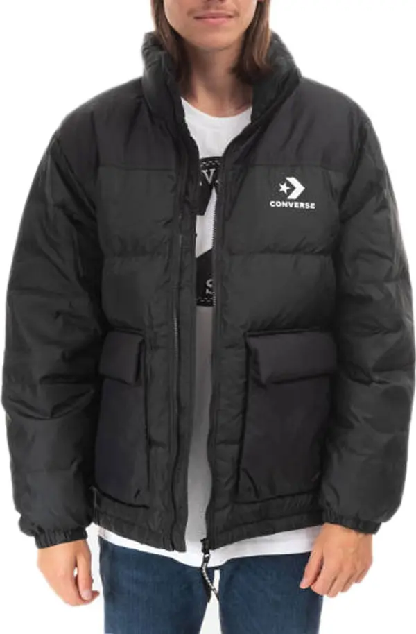 Converse Converse Short Down Jacket Мъже - Якета Converse - Черен - 10023755-A03-XL - Size: XL