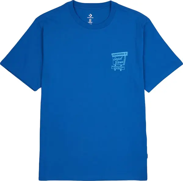 Converse Converse Social Diner Tee Мъже - Тениски Converse - Син - 10022934-A03-M - Size: M