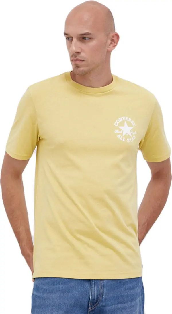 Converse Converse Stamped Chuck Taylor All Star T-shirt Мъже - Тениски Converse - Жълт - 10022042-A04-M - Size: M