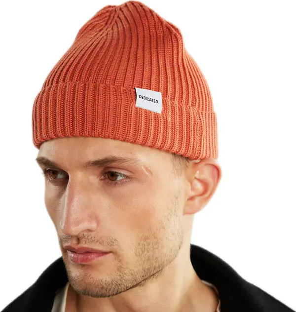 Dedicated Dedicated Beanie Lofoten Terracotta Red Unisex - Чапки Dedicated - Оранжев - 19964-One-size - Size: One size