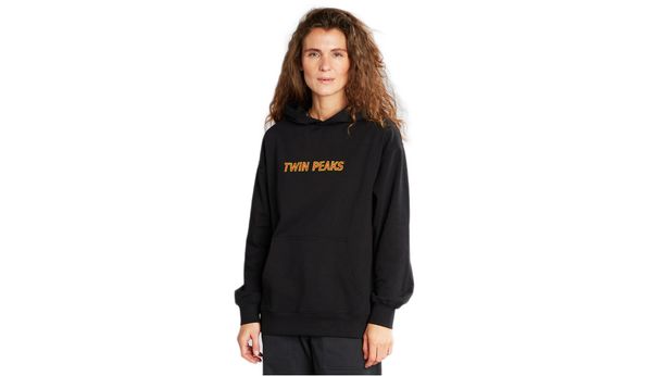 Dedicated Dedicated Hoodie Sundborn Twin Peaks Logo Oat White