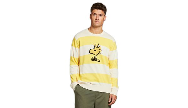 Dedicated Dedicated Sweater Mora Woodstock Stripe Yellow