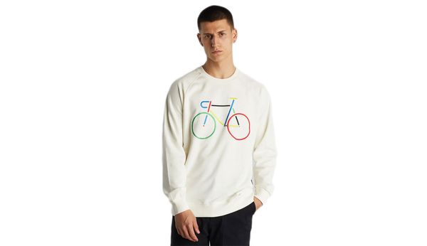 Dedicated Dedicated Sweatshirt Malmoe Color Bike Off-White