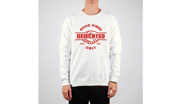 Dedicated Dedicated Sweatshirt Malmoe Good Hands Off-White