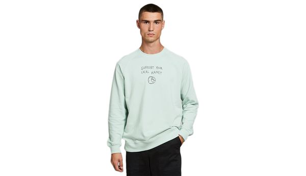 Dedicated Dedicated Sweatshirt Malmoe Local Planet Mint