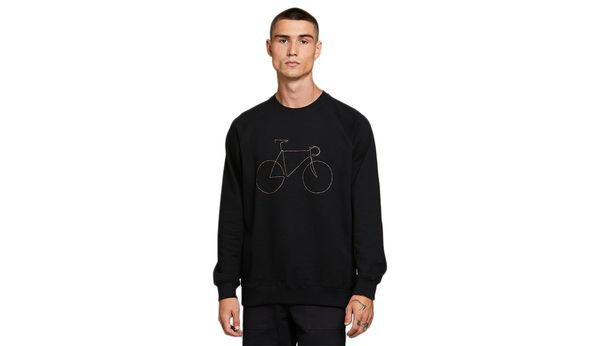 Dedicated Dedicated Sweatshirt Malmoe Rainbow Bicycle Black