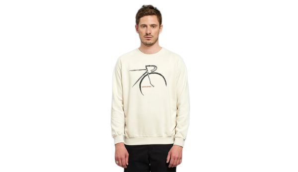 Dedicated Dedicated Sweatshirt Malmoe Side Bikes Oat White