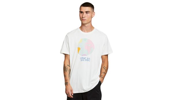 Dedicated Dedicated T-shirt Stockholm Color Globe Off-White