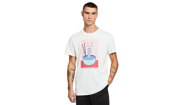 Dedicated Dedicated T-shirt Stockholm Noodle Off-White