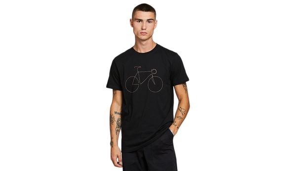 Dedicated Dedicated T-shirt Stockholm Rainbow Bicycle Black