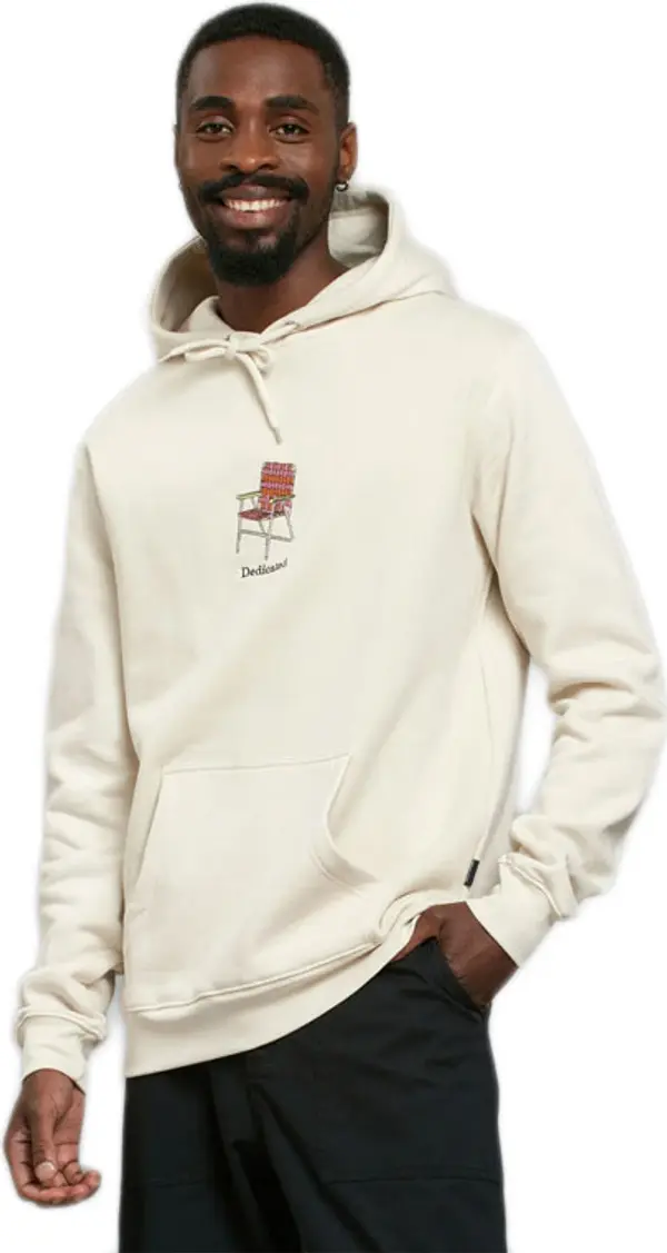 Dedicated Dedicated Hoodie Falun Lawn Chair Oat White Мъже - Суитшърти и блузи с качулка Dedicated - Бял - 21129-L - Size: L