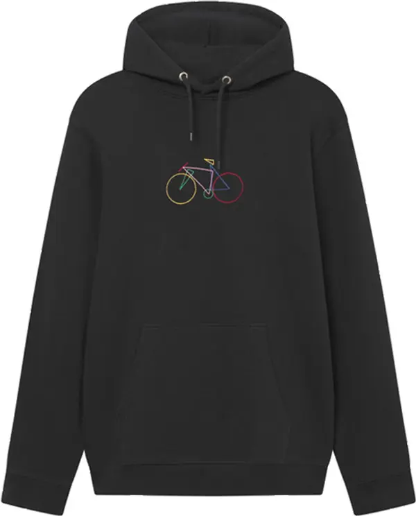 Dedicated Dedicated Hoodie Falun Paper Cut Bike Black Мъже - Суитшърти и блузи с качулка Dedicated - Черен - 22687-L - Size: L