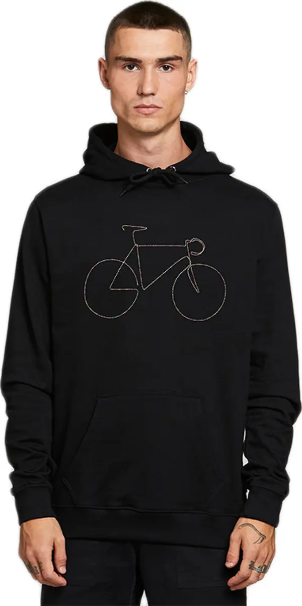 Dedicated Dedicated Hoodie Falun Rainbow Bicycle Black Мъже - Суитшърти и блузи с качулка Dedicated - Черен - 18304-M - Size: M
