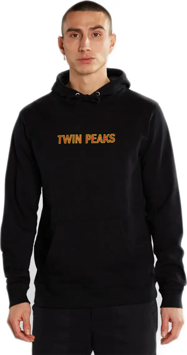 Dedicated Dedicated Hoodie Falun Twin Peaks Logo Black Мъже - Суитшърти и блузи с качулка Dedicated - Черен - 20226-M - Size: M