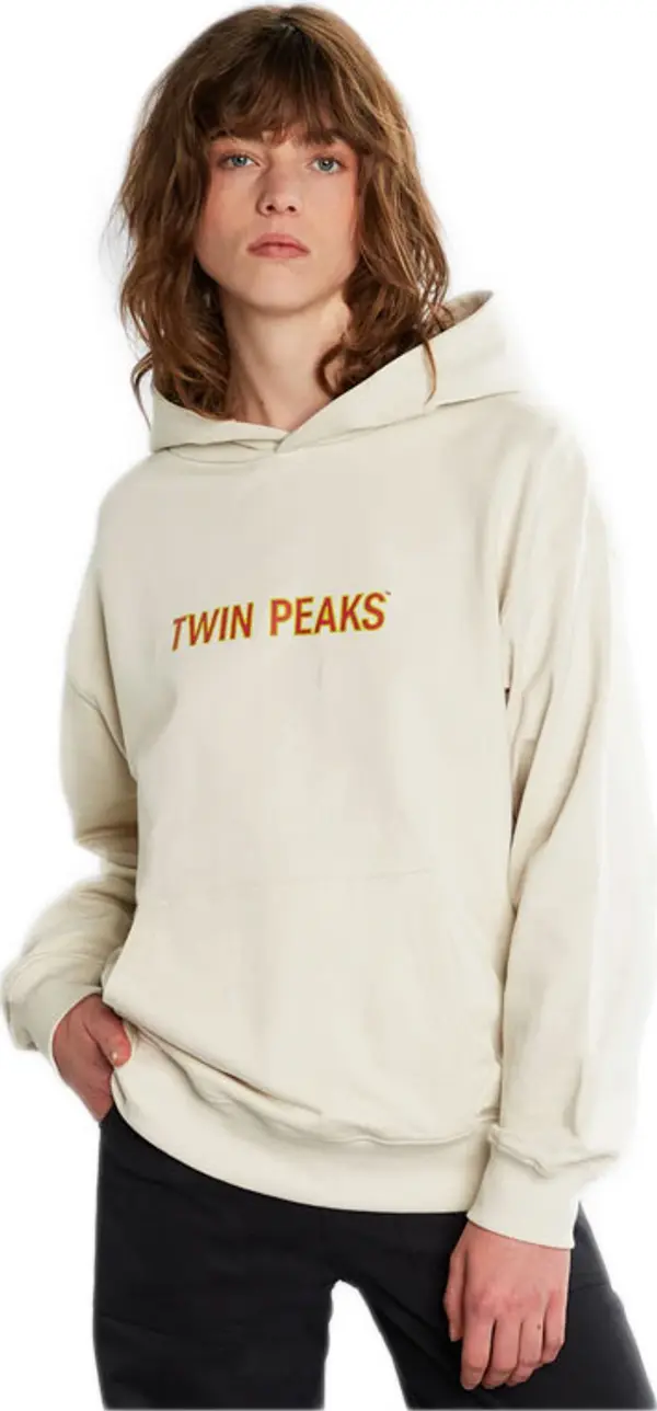 Dedicated Dedicated Hoodie Sundborn Twin Peaks Logo Oat White Жени - Суитшърти и блузи с качулка Dedicated - Бял - 20229-M - Size: M