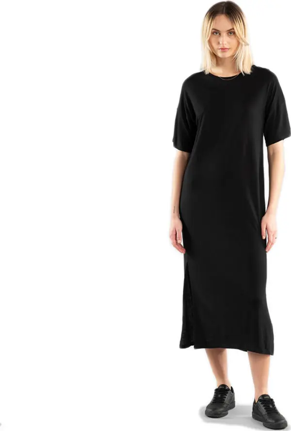 Dedicated Dedicated Long T-shirt Dress Ronneby Black Жени - рокля Dedicated - Черен - 18562-L - Size: L