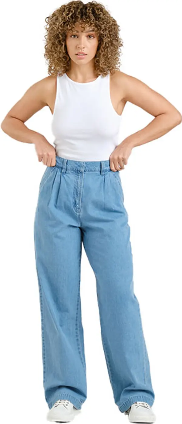 Dedicated Dedicated Pants Vickleby Denim Light Blue Жени - Панталони Dedicated - Син - 22647-M - Size: M