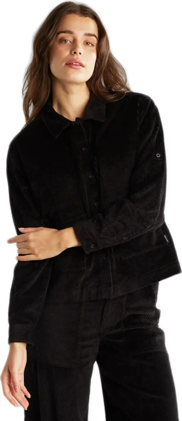 Dedicated Dedicated Shirt Lima Corduroy Black Жени - Риза Dedicated - Черен - 19063-L - Size: L