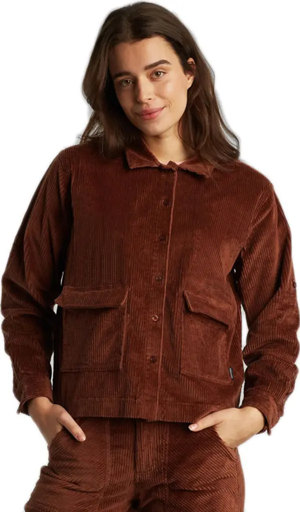 Dedicated Dedicated Shirt Lima Corduroy Brown Жени - Риза Dedicated - Кафяв - 19062-M - Size: M