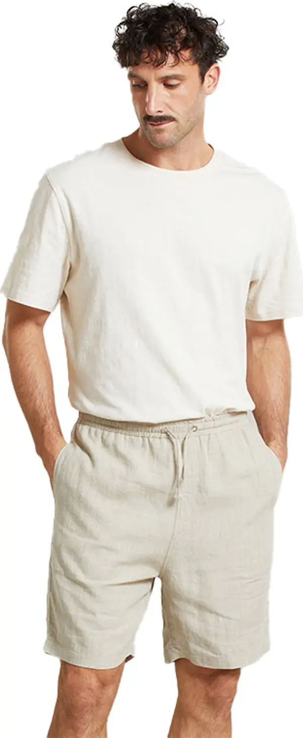 Dedicated Dedicated Shorts Vejle Linen Ecru Мъже - Шорти Dedicated - Бял - 21897-XL - Size: XL