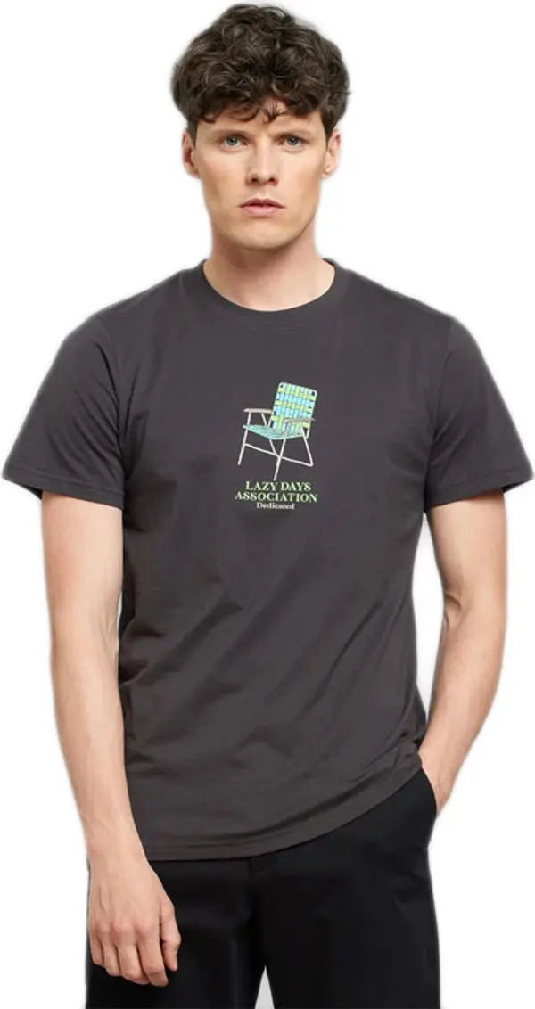 Dedicated Dedicated Stockholm Lawn Chair Charcoal Мъже - Тениски Dedicated - Сив - 21066-XL - Size: XL