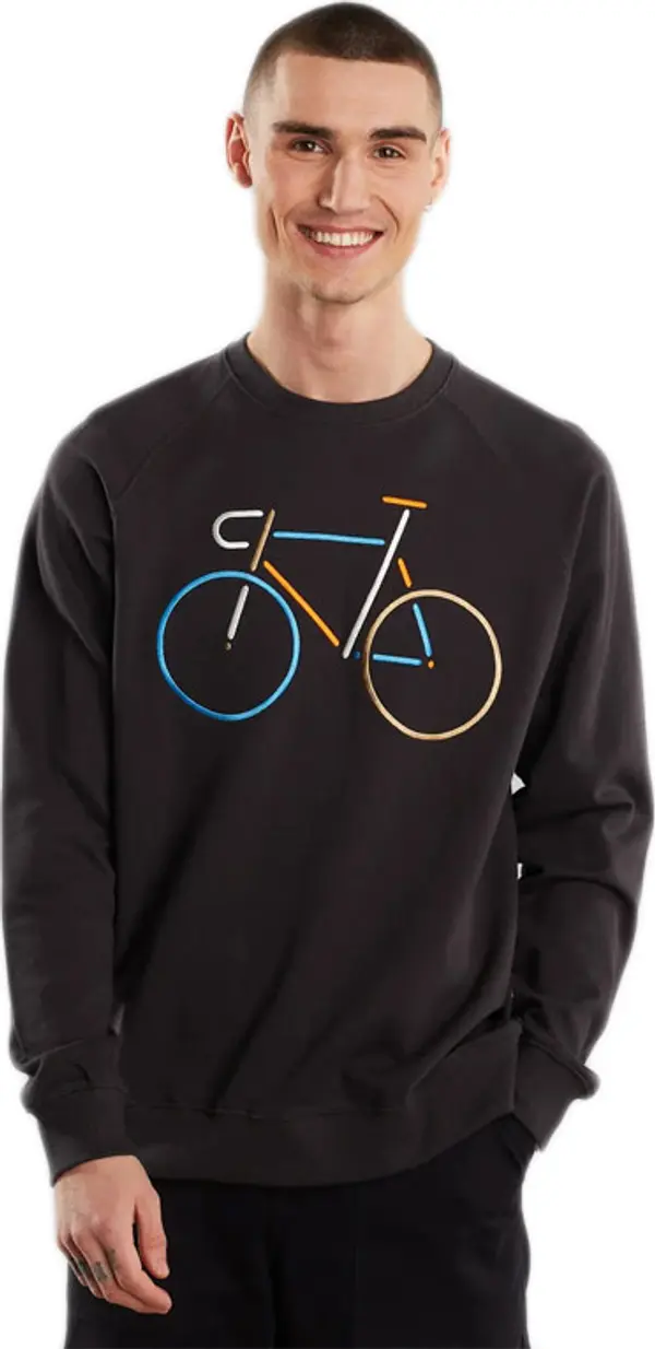 Dedicated Dedicated Sweatshirt Malmoe Color Bike Charcoal Мъже - Суитшърти и блузи с качулка Dedicated - Сив - 18821-M - Size: M