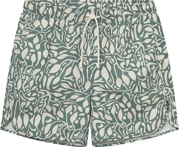 Dedicated Dedicated Swim Shorts Sandhamn Leaf Mosaic Leaf Green Мъже - Шорти Dedicated - Зелен - 22543-M - Size: M