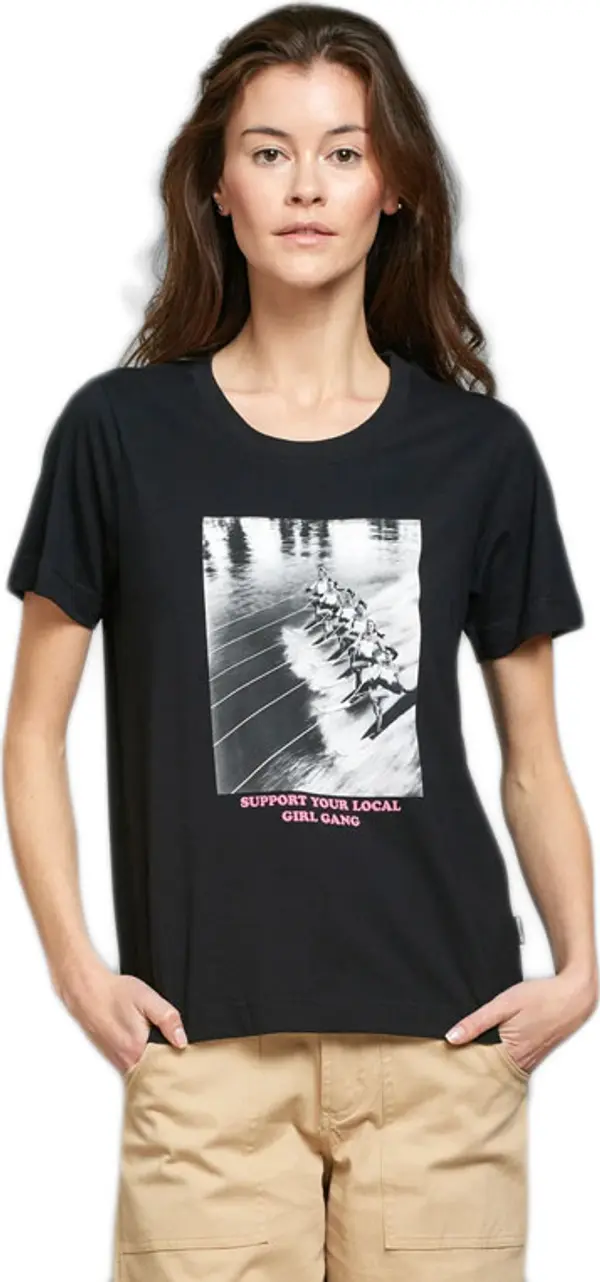 Dedicated Dedicated T-shirt Mysen Waterski Gang Black Жени - Тениски Dedicated - Черен - 21115-M - Size: M