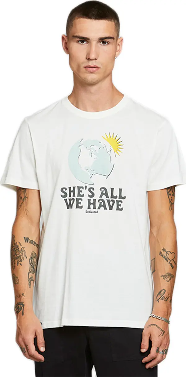Dedicated Dedicated T-shirt Stockholm All We Have Off-White Мъже - Тениски Dedicated - Бял - 18278-S - Size: S