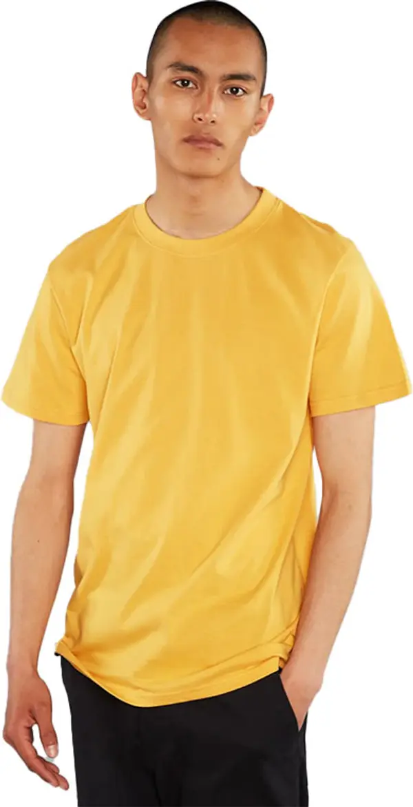 Dedicated Dedicated T-shirt Stockholm Base Honey Yellow Мъже - Тениски Dedicated - Жълт - 19375-M - Size: M