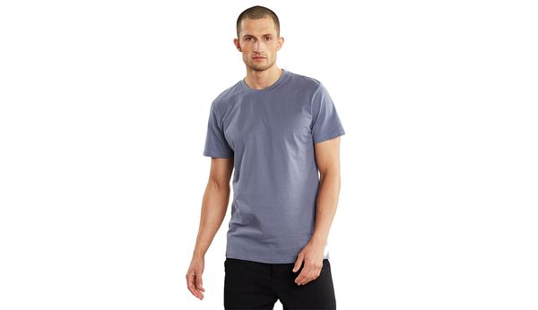 Dedicated Dedicated T-shirt Stockholm Base Stone Blue