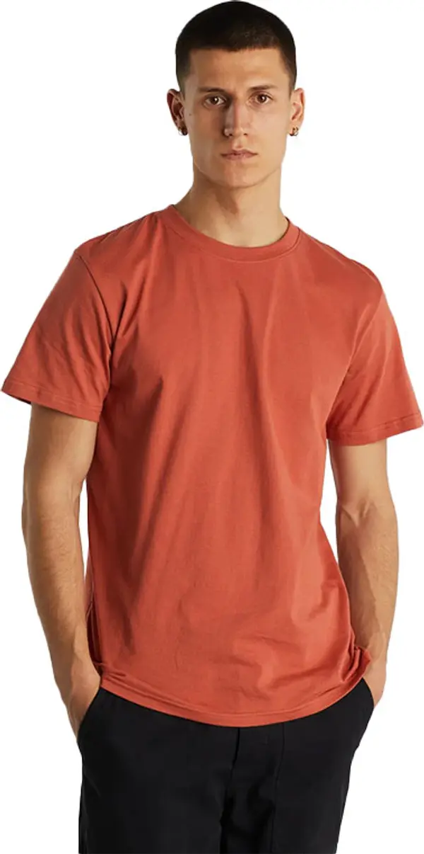 Dedicated Dedicated T-shirt Stockholm Base Terracotta Red Мъже - Тениски Dedicated - Червен - 19377-L - Size: L