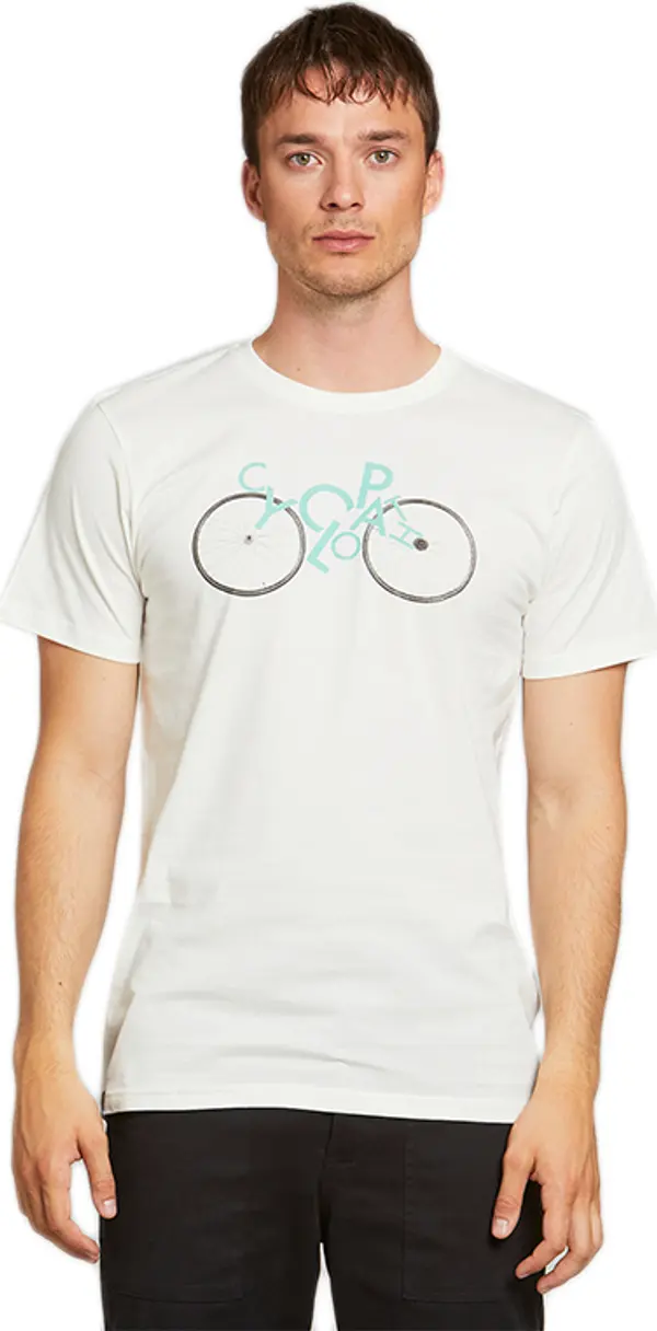 Dedicated Dedicated T-shirt Stockholm Cyclopath Off-White Мъже - Тениски Dedicated - Бял - 18283-M - Size: M