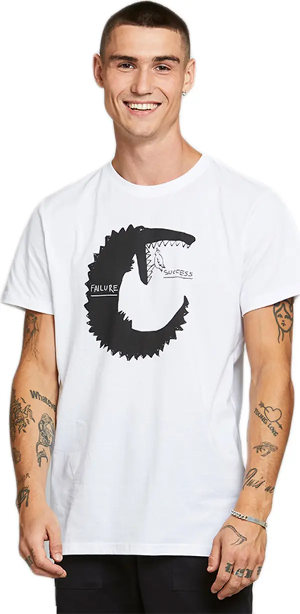 Dedicated Dedicated T-shirt Stockholm Failure Success White Мъже - Тениски Dedicated - Бял - 18291-XL - Size: XL